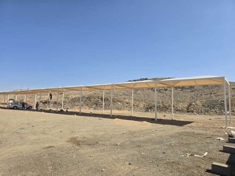 مظلات السيارات في الرياض – مظلة قماش PVC